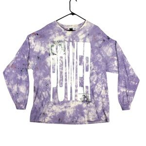 10. Deep Tie Dye L/S Sweatshirt Mens 2XL Purple Powered By Human Tears Spring 19
